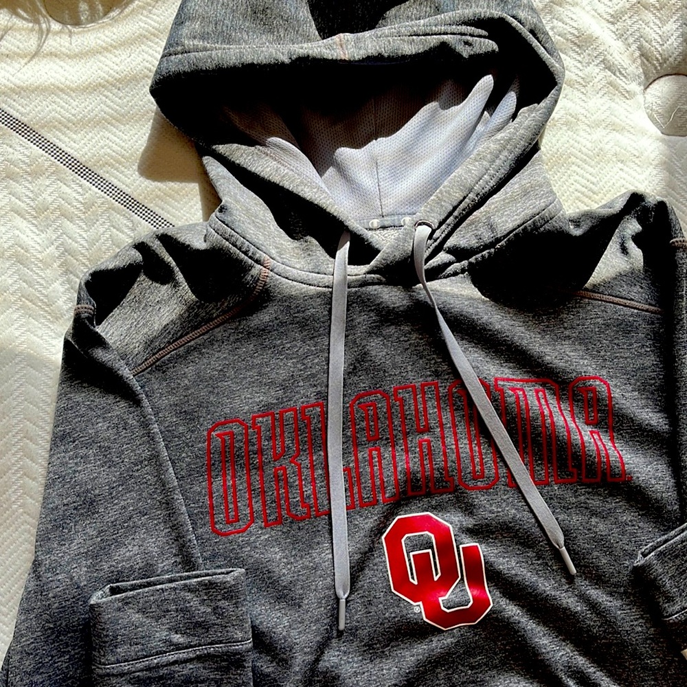Gray Oklahoma OU Hoodie